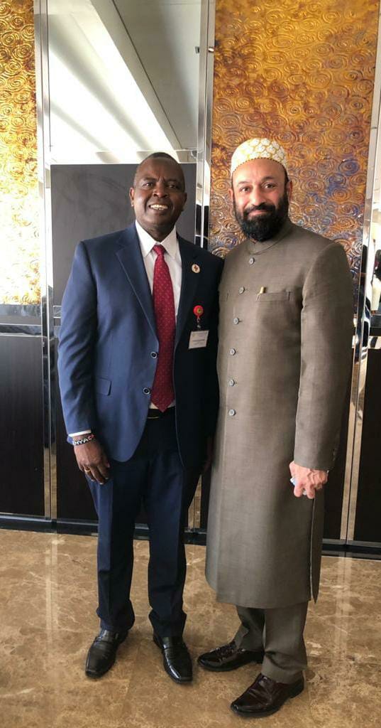 Dr. Mustafa Saasa with H.E.   John Kyovi Mutua - Consul General of Kenya to Dubai – UAE.